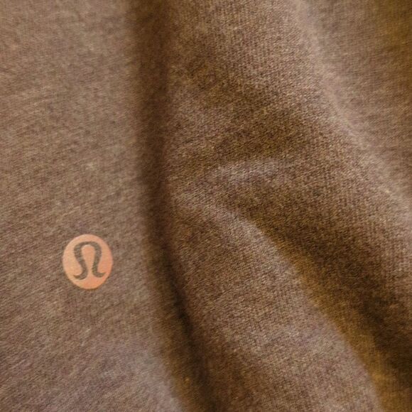 Lululemon X Soulcycle To The Beat Sweatshirt Heathered Antique Bark Terry Size 6 - Picture 6 of 10